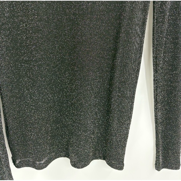 Joesph lurex knit black see through layer metallic long sleeve size small - Picture 10 of 16